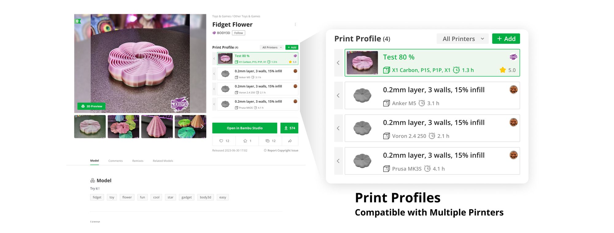 3D print file with the best slicing settings